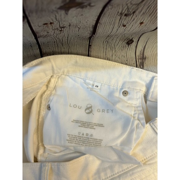 Women's Lou & Grey Slouchy Skinny White Jeans. SZ 28. NWOT. - Picture 6 of 6